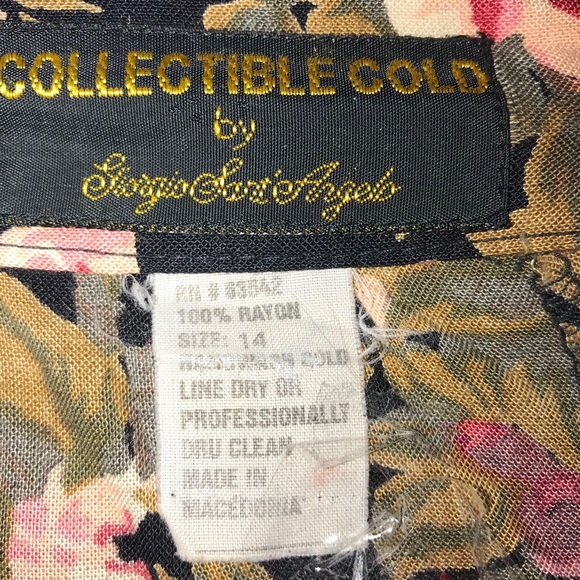 Vintage 1990s Floral Button Down Skirt - Picture 5 of 9